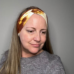 Tie Dye | Rust & White Headband