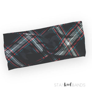 Plaid | Black, Red, Blue, White Headband