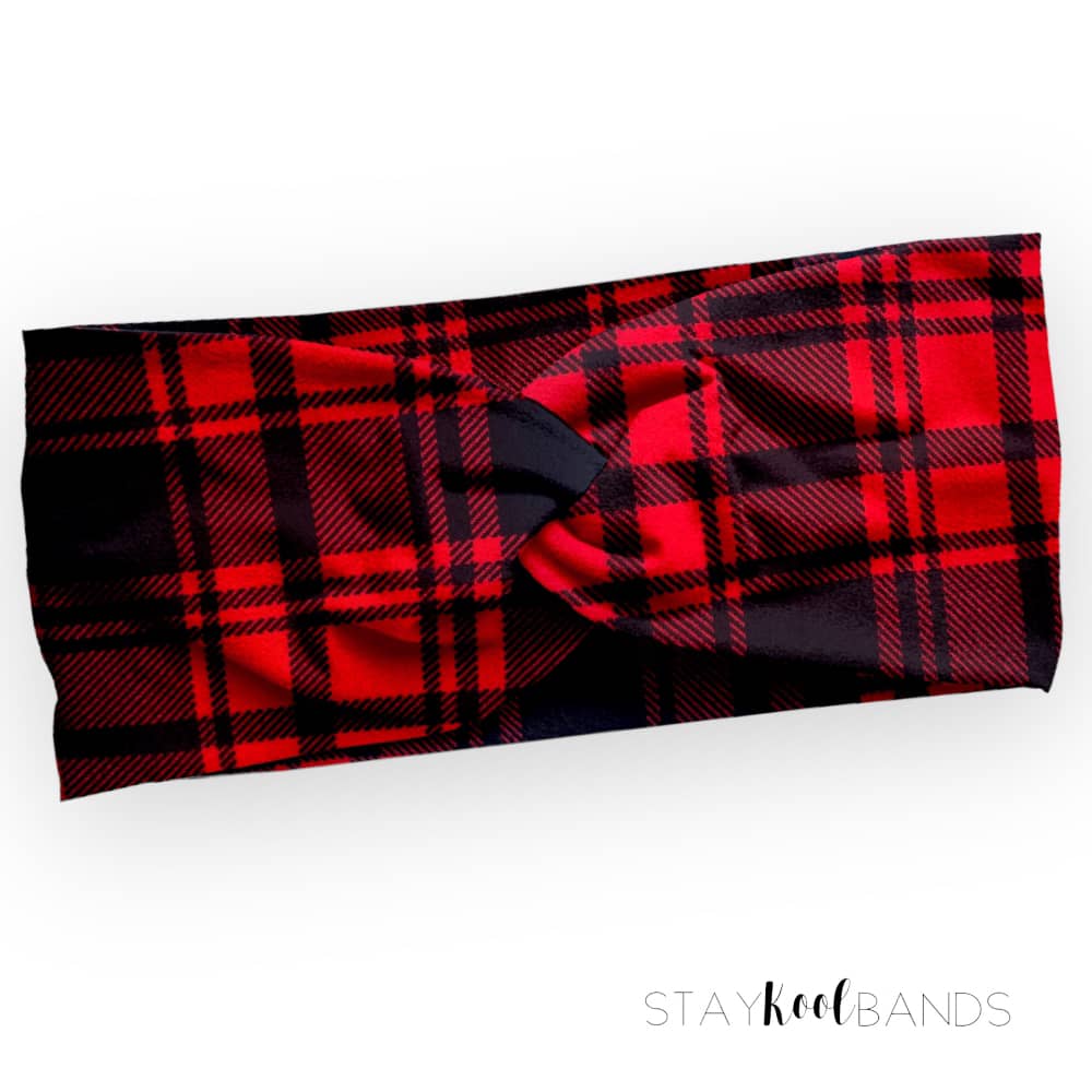 Plaid | New Red and Black Headband