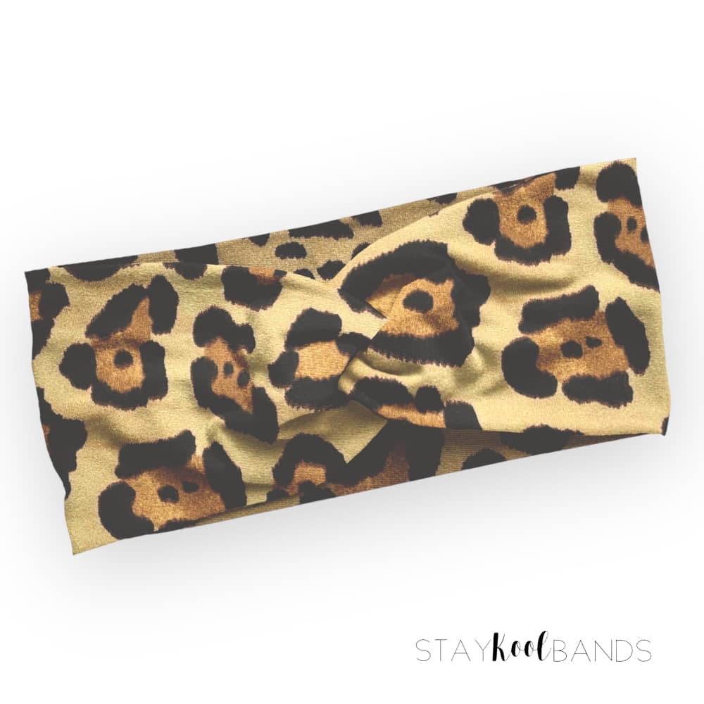 Animal print twisted soft headband for adult