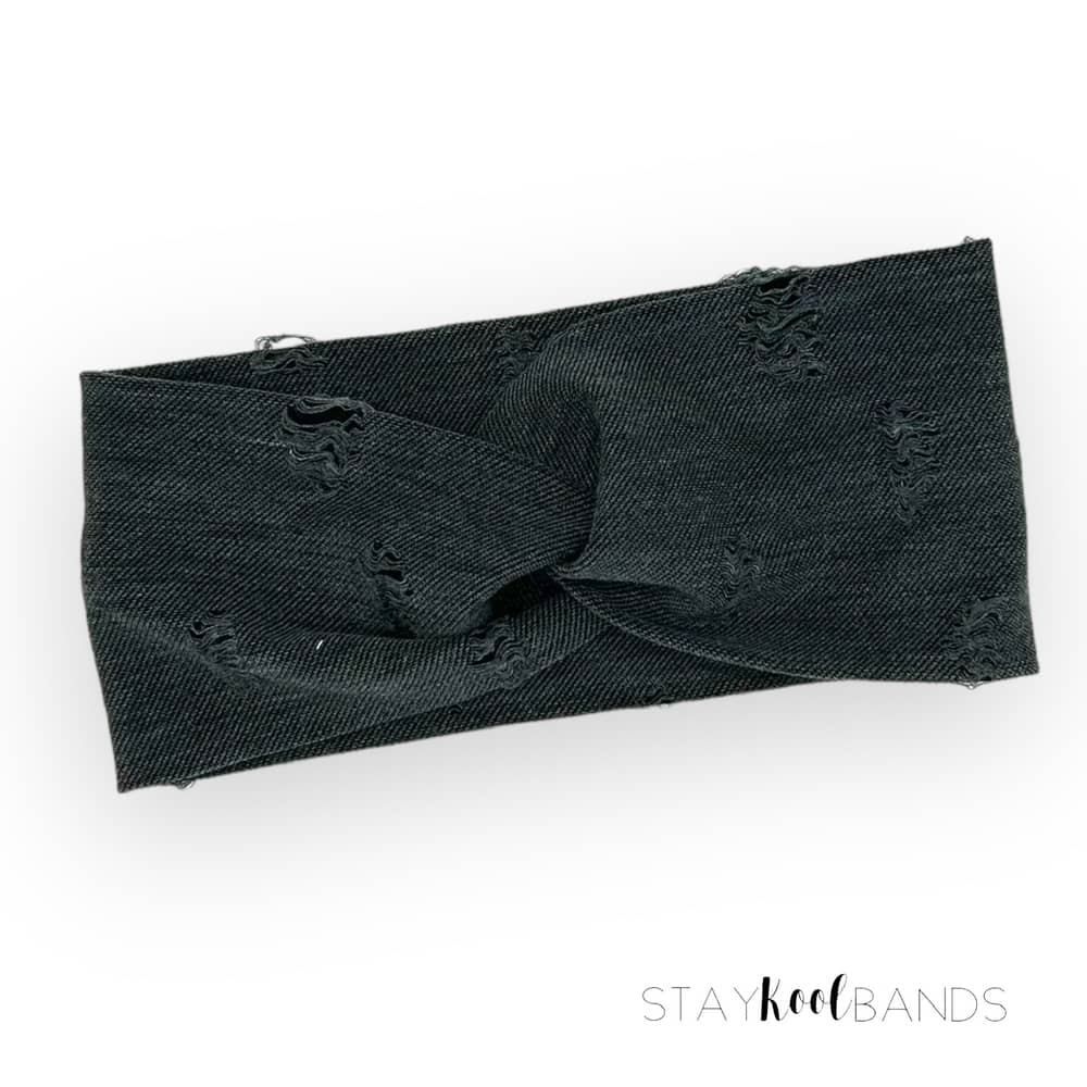 Distressed Gray Headband