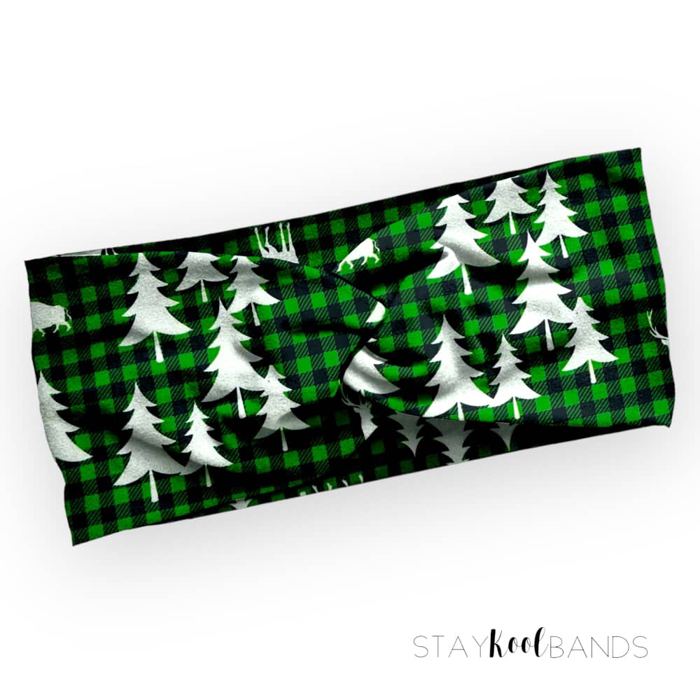 Plaid | Winter Trees Headband