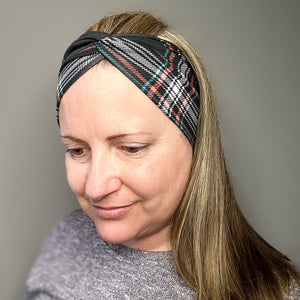 Plaid | Black, Red, Blue, White Headband