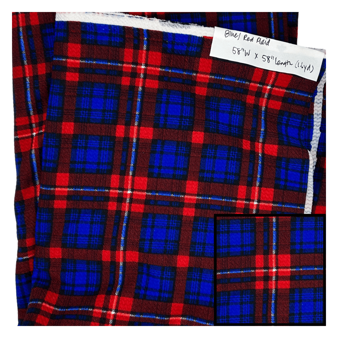 Bullet Fabric - Blue Red Plaid