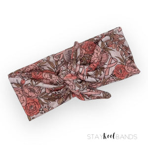 Breast Cancer Awareness Ribbon Tied Headband