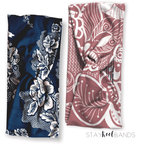 Simple Floral, Mauve or Blue Headband