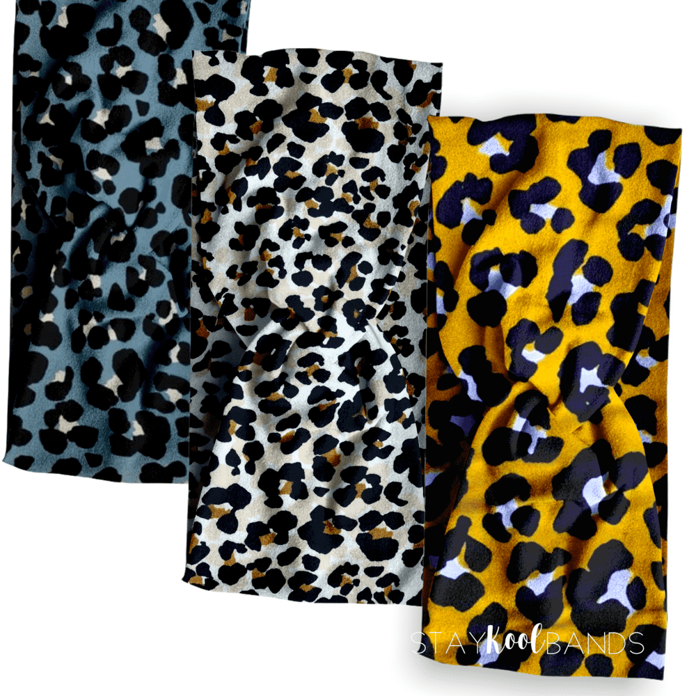 Animal | Leopard in Blue, Orange, or White Headband