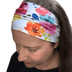 Watercolor Floral Headband