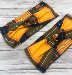 Plaid | Yellow and Black Headband