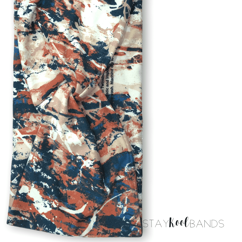Tie Dye | Blue and Terracotta Headband