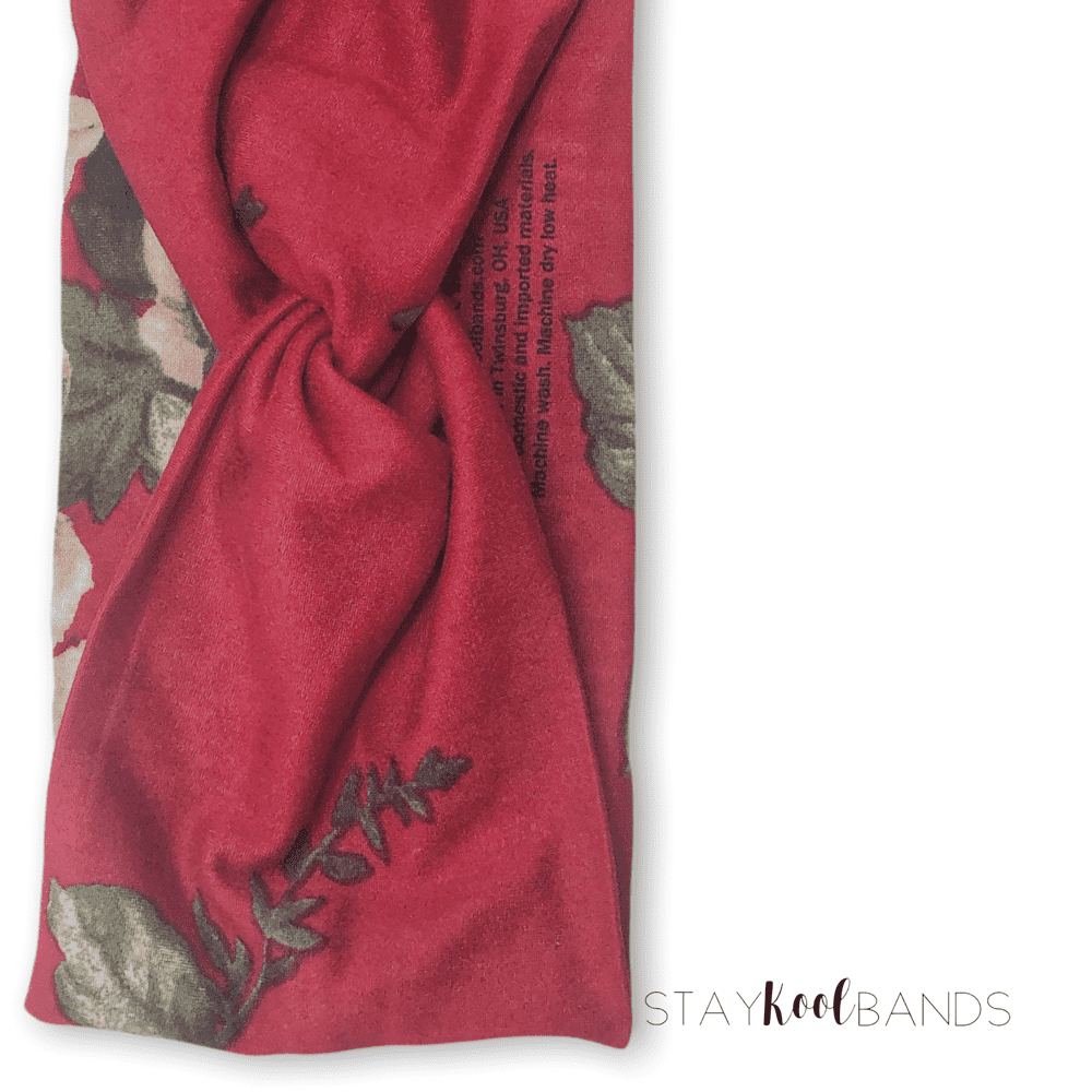 Red Floral Headband