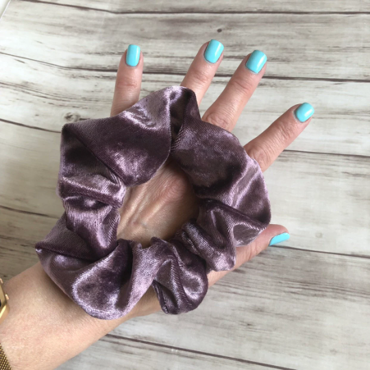 Velvety Scrunchie, Lavender