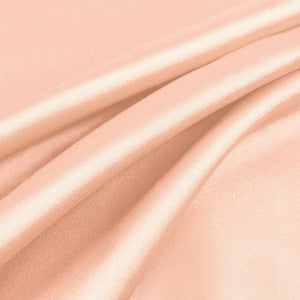 blush pink satin scrunchie