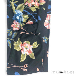 boho headband black with arrows
