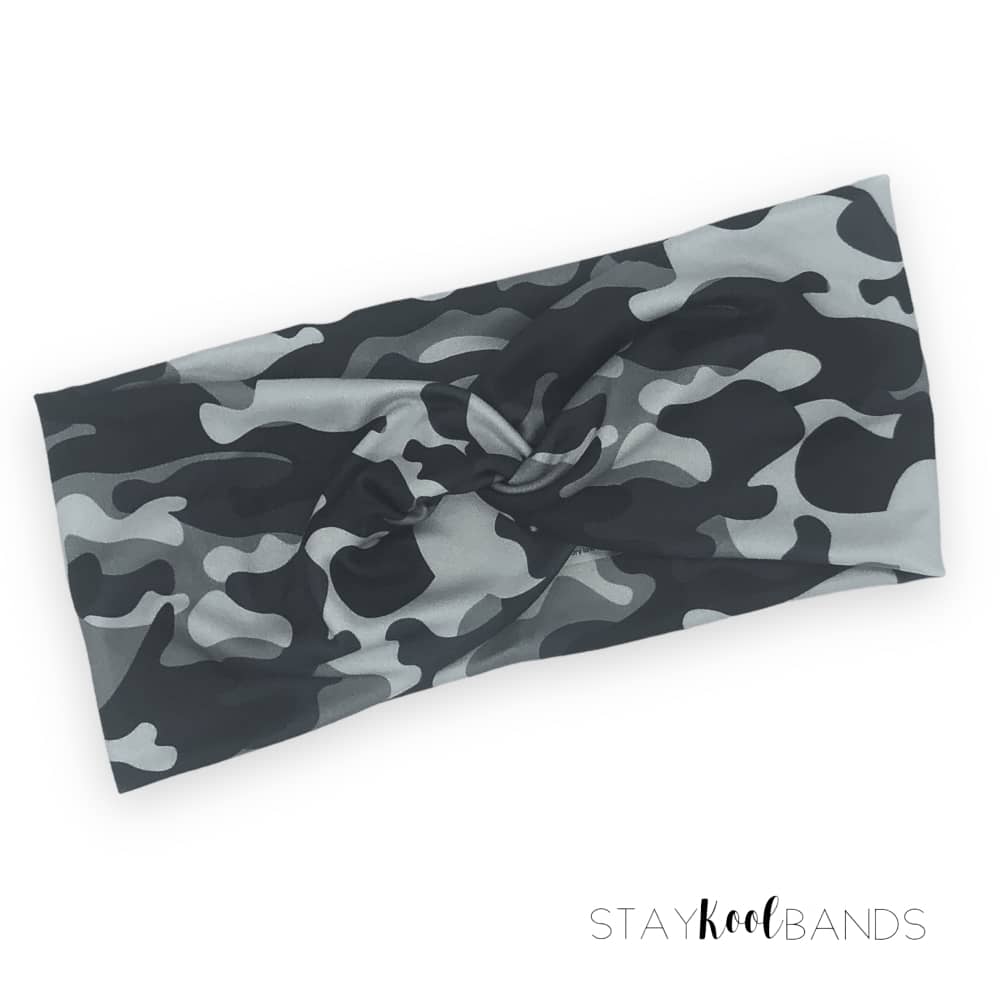 camouflage grey headband
