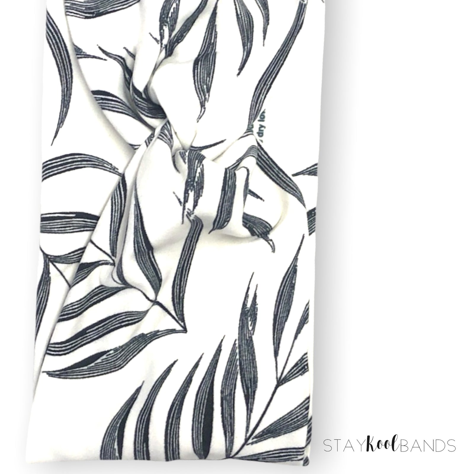 white with feathers twist headband