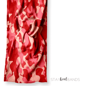 red camo headband by staykoolbands