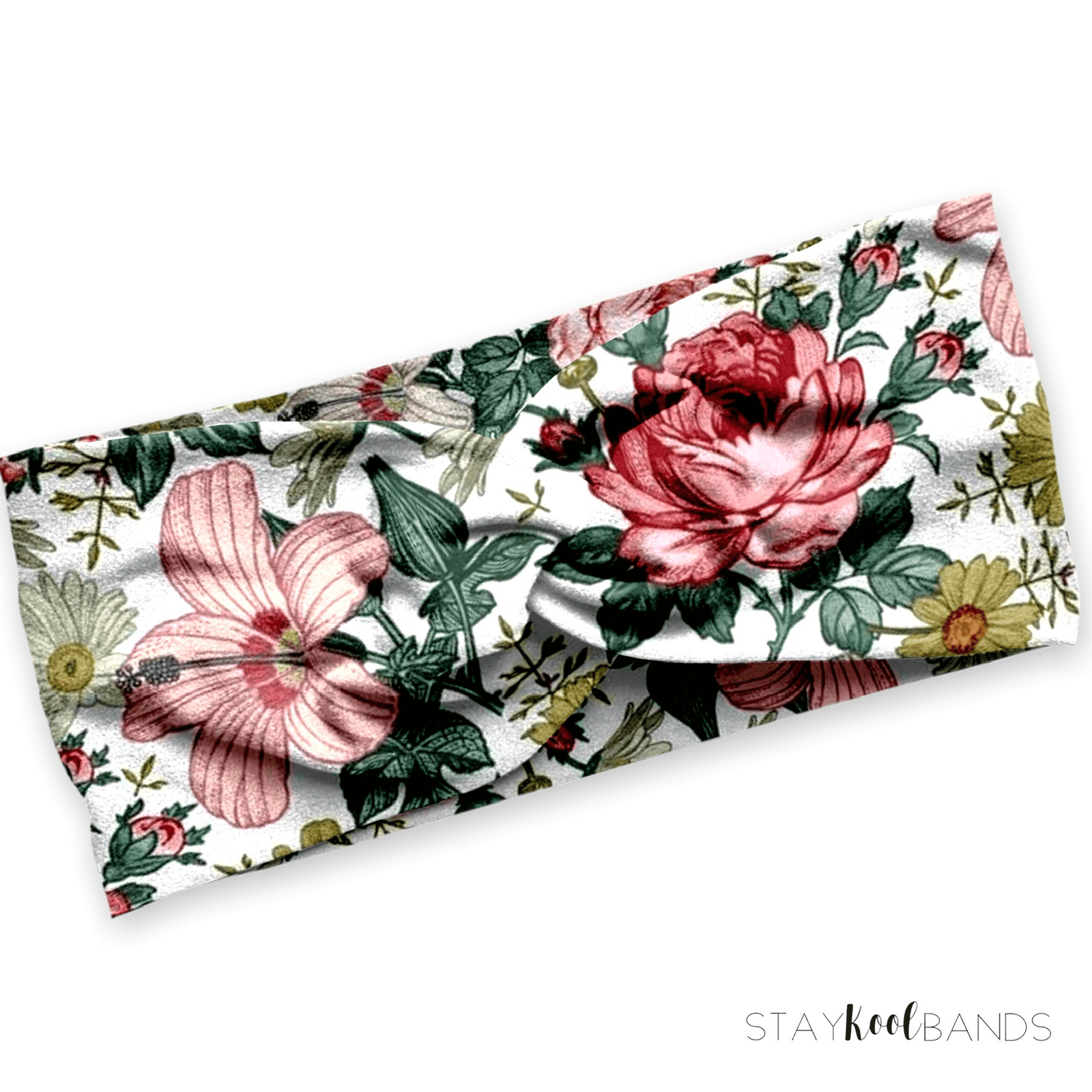 Vintage Floral on White