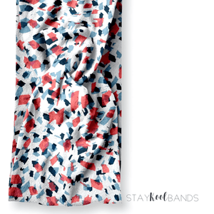 Confetti in Red White Blue Headband