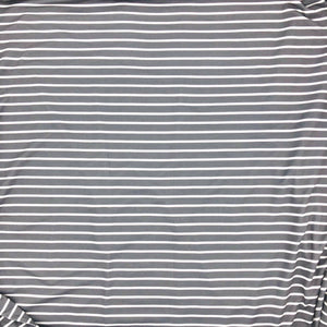grey with thin white stripes on a buttery soft fabric makes for amazing headbands, hair ties and scrunchies | Stay Kool Bands