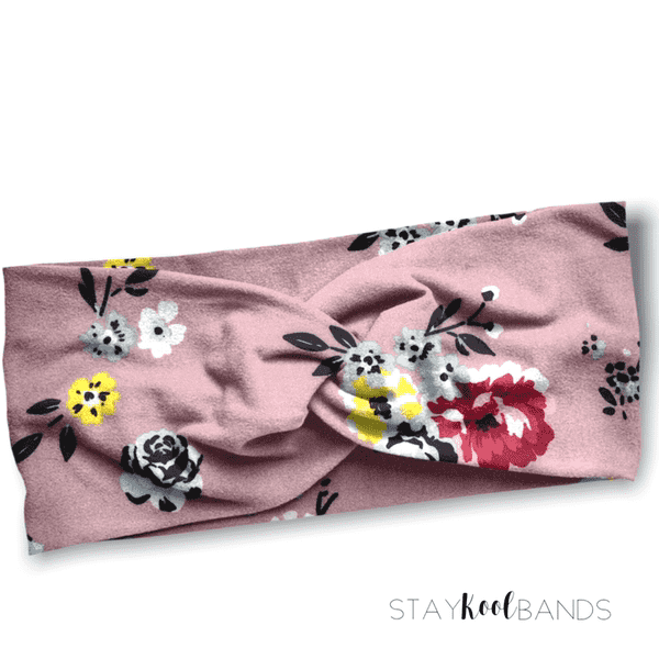 Pink Floral Springtime Headband