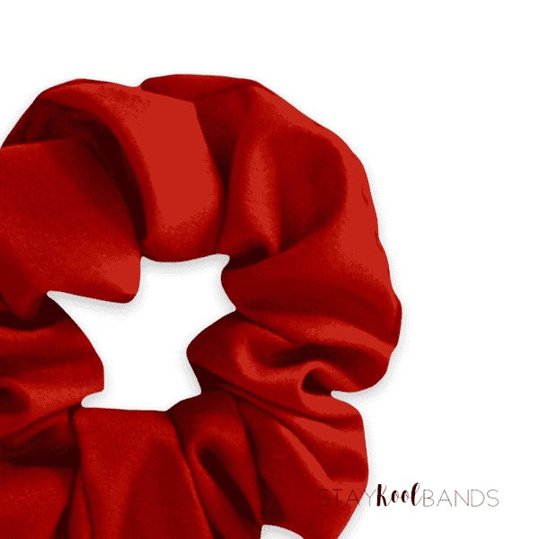 Satin Scrunchie, Red