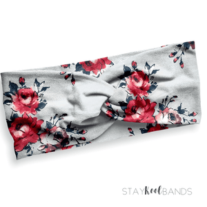 Baby Blue Floral Headband