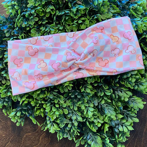 Checkered Mouse Headband