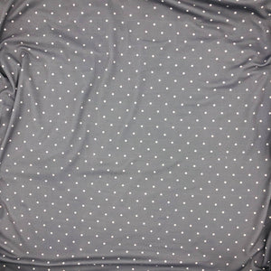 grey with white dot soft fabric