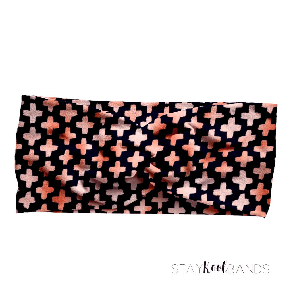 Rose Gold Crosses Headband