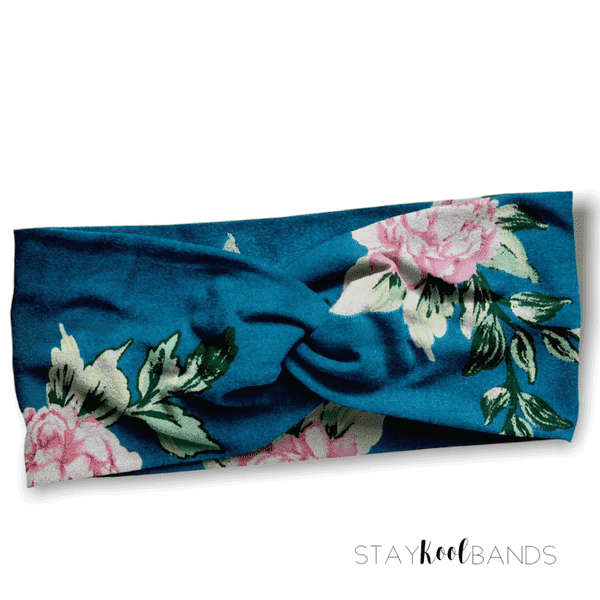 Teal and Pink Floral