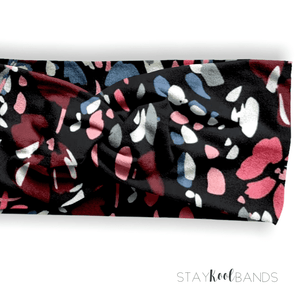 Black Terrazzo Headband