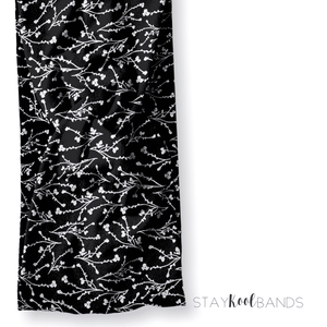 Black Ditsy Floral Headband