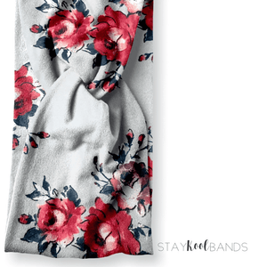 Baby Blue Floral Headband