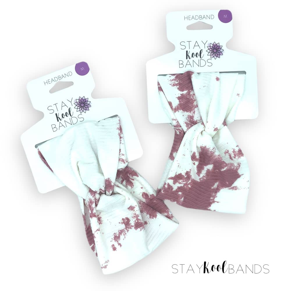 Tie Dye | Pink and White Headband