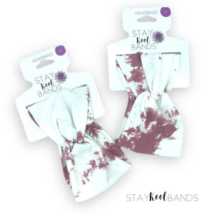 Tie Dye | Pink and White Headband
