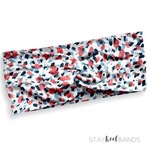 Confetti in Red White Blue Headband