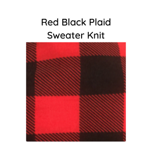 red and black pattern for scarf