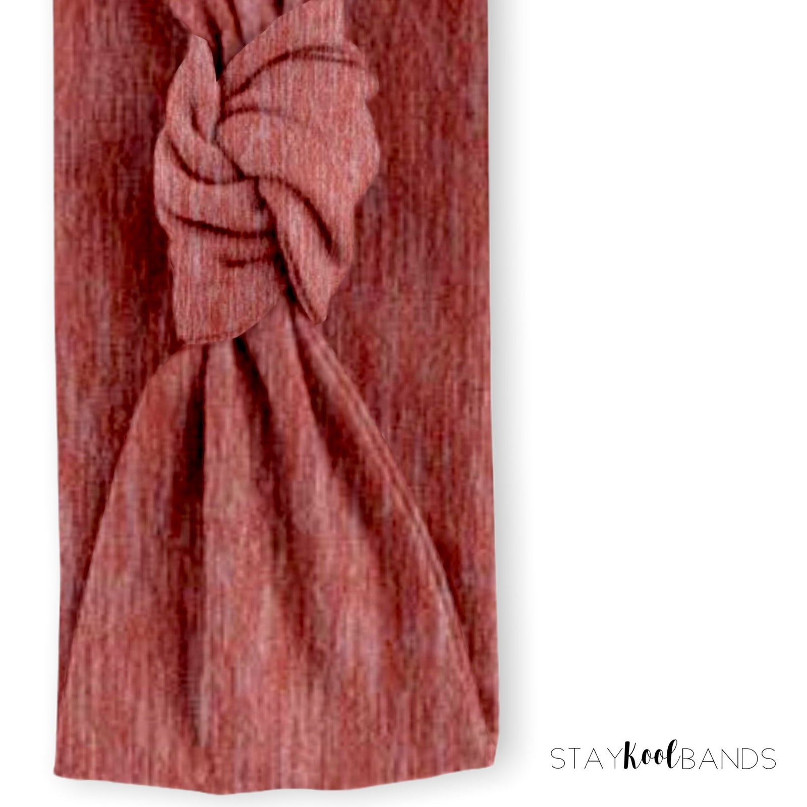 mauve knot headband for women