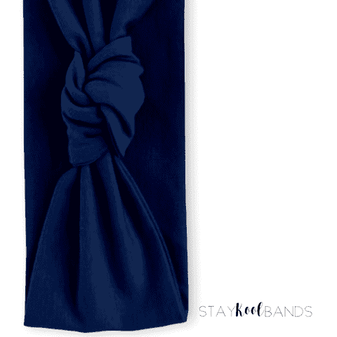 solid navy blue headband