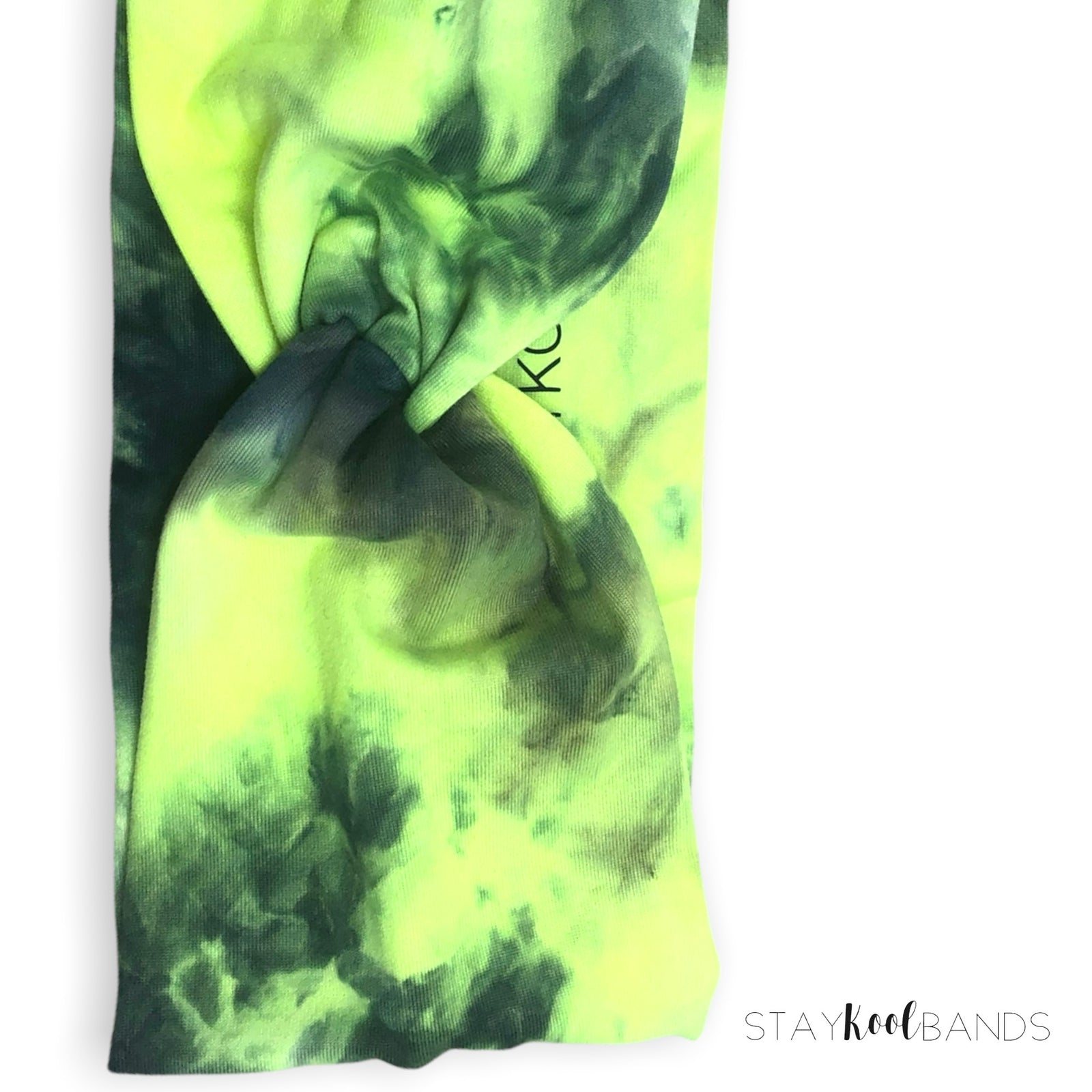 neon green yellow tie dye