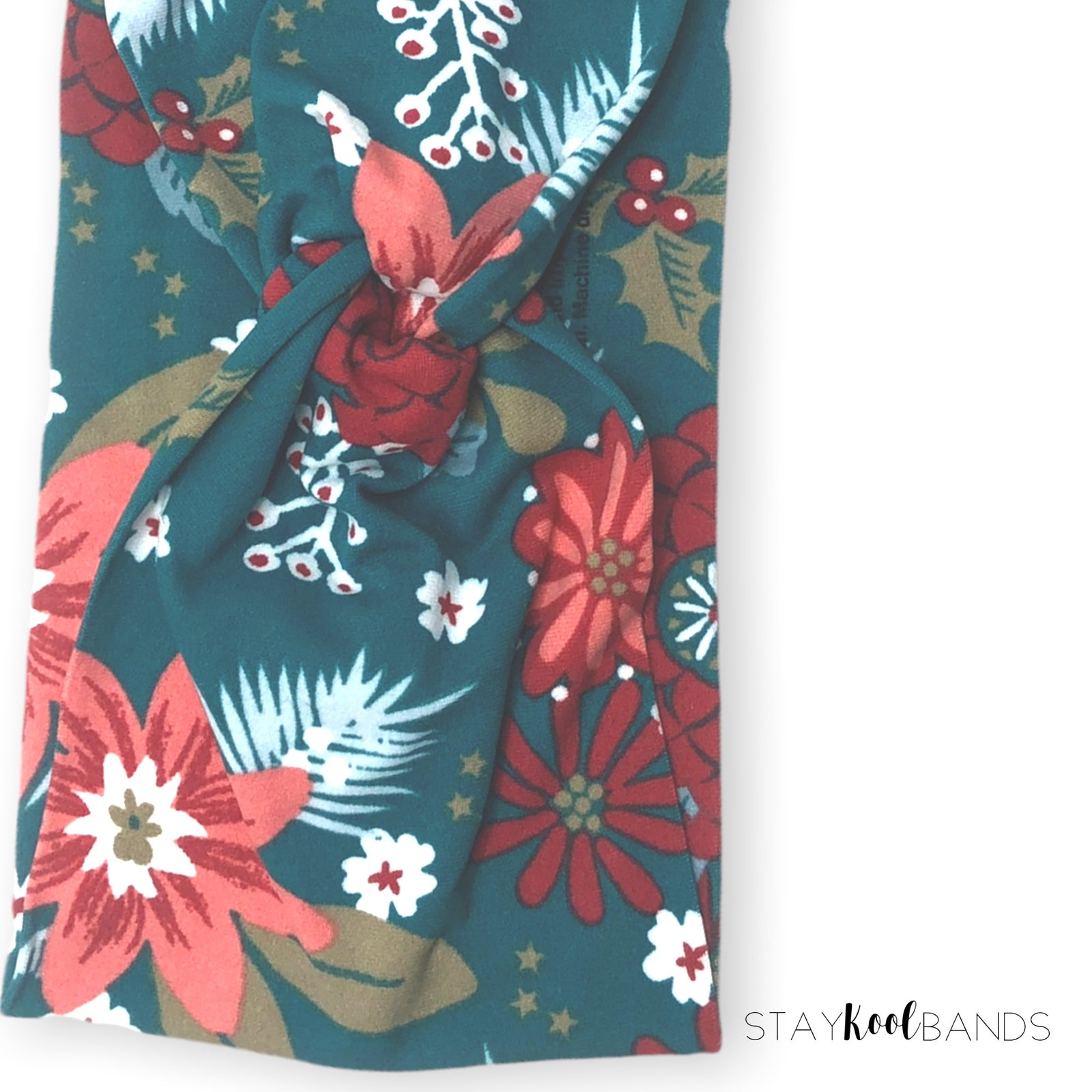 christmas poinsettia headband