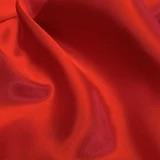 red satin scrunchie