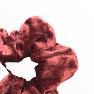 rust velvety scrunchie