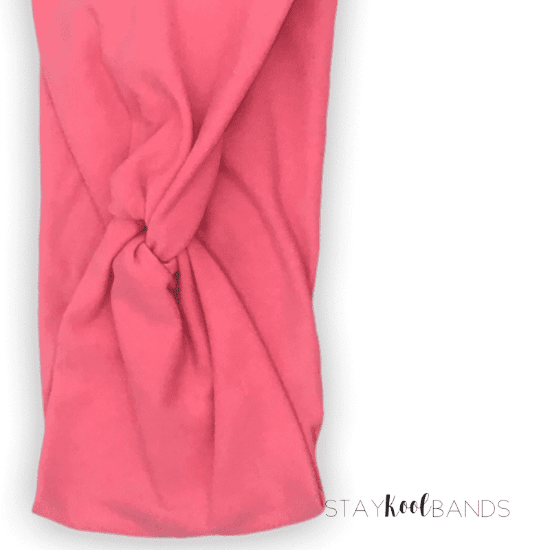 Solid coral oeange headband