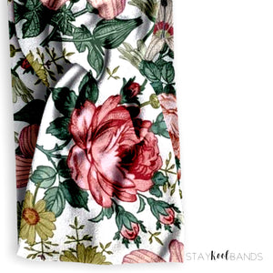 vintage floral twisted headband